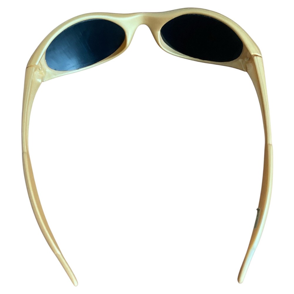 Unbranded Bug Eye Sunglasses Unisex OS Gold Excellent Y2K Cyber Rave Vintage - Picture 2 of 6